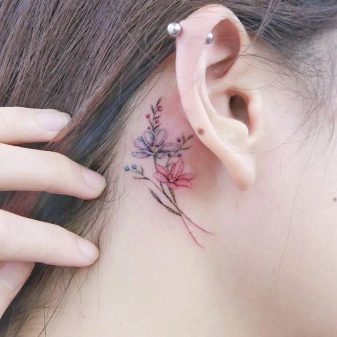 Тату на шее для девушек (80 красивых фото) – оригинальные эскизы с местами для нанесения (сзади, сбоку, спереди)