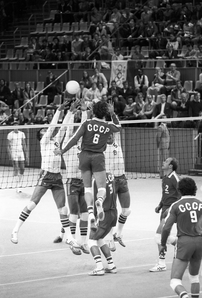 Мужская олимпийская сборная СССР в 1980 году.